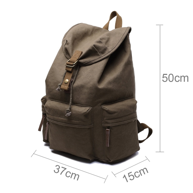 Multifunction Canvas Backpack Shoulders Bag Cameras Bags Outdoor Sports Bag with Interior Lining & Rain Cover, Size: 50x37x15cm