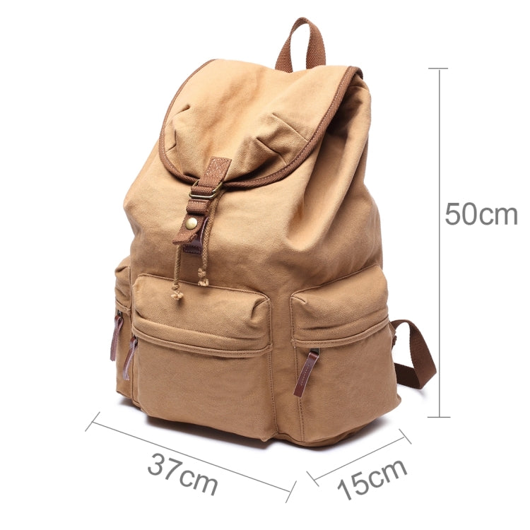 Multifunction Canvas Backpack Shoulders Bag Cameras Bags Outdoor Sports Bag with Interior Lining & Rain Cover, Size: 50x37x15cm