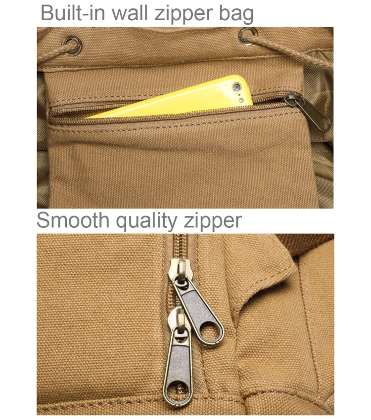 Multifunction Canvas Backpack Shoulders Bag Cameras Bags Outdoor Sports Bag with Interior Lining & Rain Cover, Size: 50x37x15cm