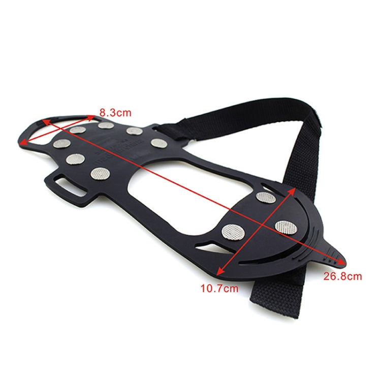 10 Teeth Ice Claw Outdoor Non-slip Shoes Covers for Ice Snow Ground, Size : M
