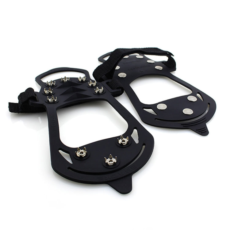 10 Teeth Ice Claw Outdoor Non-slip Shoes Covers for Ice Snow Ground, Size : M