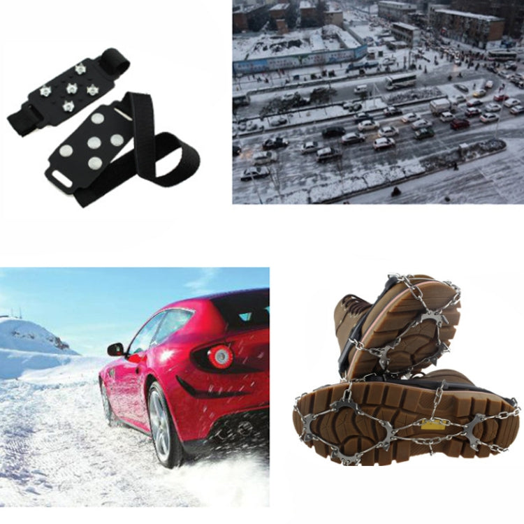 10 Teeth Ice Claw Outdoor Non-slip Shoes Covers for Ice Snow Ground, Size: XL