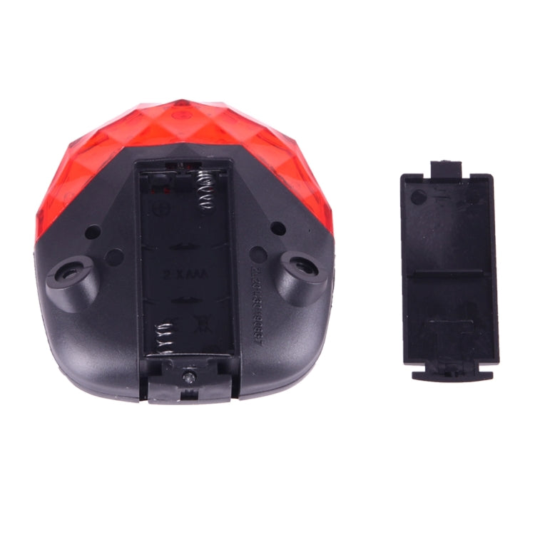 7 Modes 5 LEDs and 2 Lasers Bicycle Tail Light Warning Lamp (Red Light)