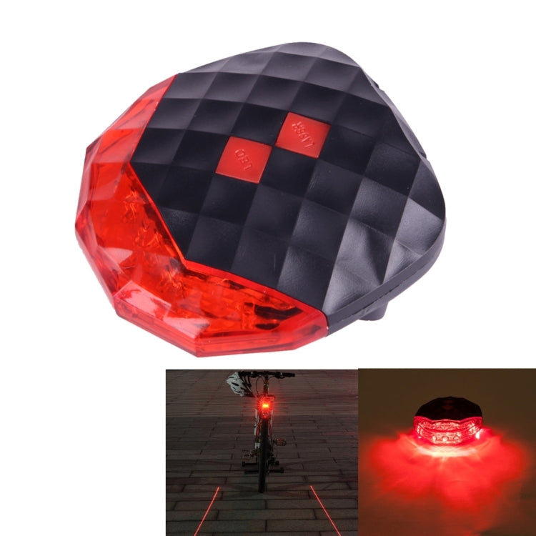 7 Modes 5 LEDs and 2 Lasers Bicycle Tail Light Warning Lamp (Red Light)