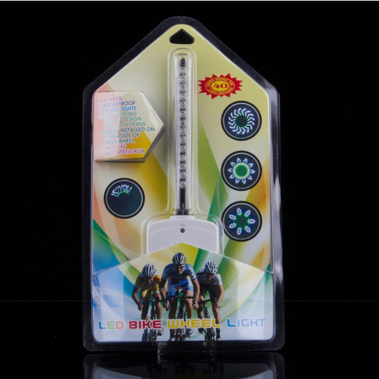 14 LEDs 40 Colorful Patterns Bicycle Wheel Light