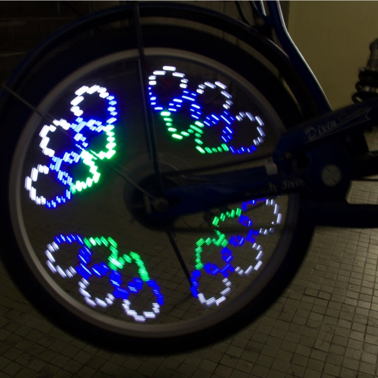 14 LEDs 40 Colorful Patterns Bicycle Wheel Light
