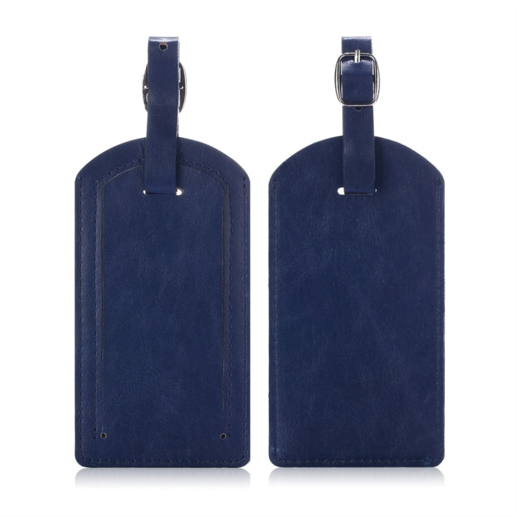 Cowhide Texture PU Luggage Tag Travel Bag Identification Tag