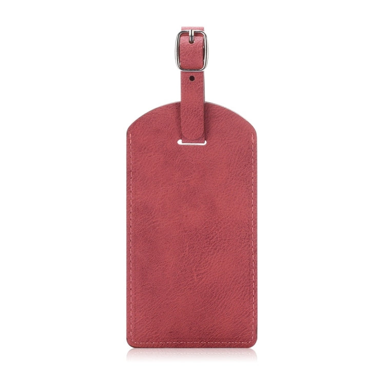 Cowhide Texture PU Luggage Tag Travel Bag Identification Tag