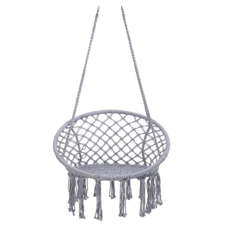 [US Warehouse] Hanging Cotton Rope Hammock Swing Chairs for Indoor and Outdoor, Max 330 Lbs