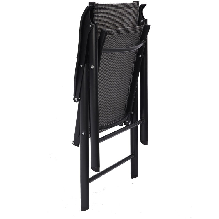 [US Warehouse] 4 PCS Folding Chairs Portable for Outdoor Camping & Beach with Armrest