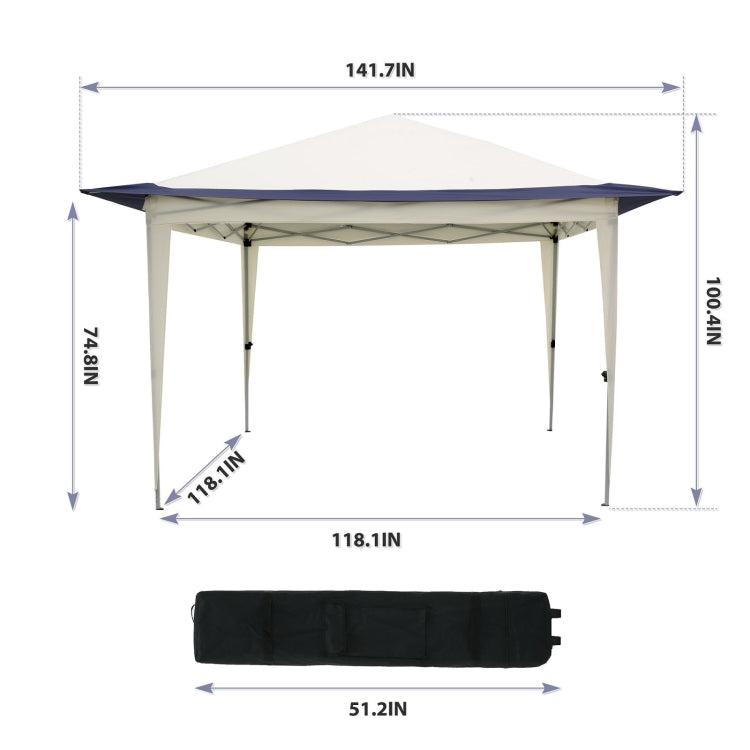 [US Warehouse] Pop Up Gazebo Tent Suitable for Patio and Garden Outdoor Gazebos with 140 Square Feet of Shad