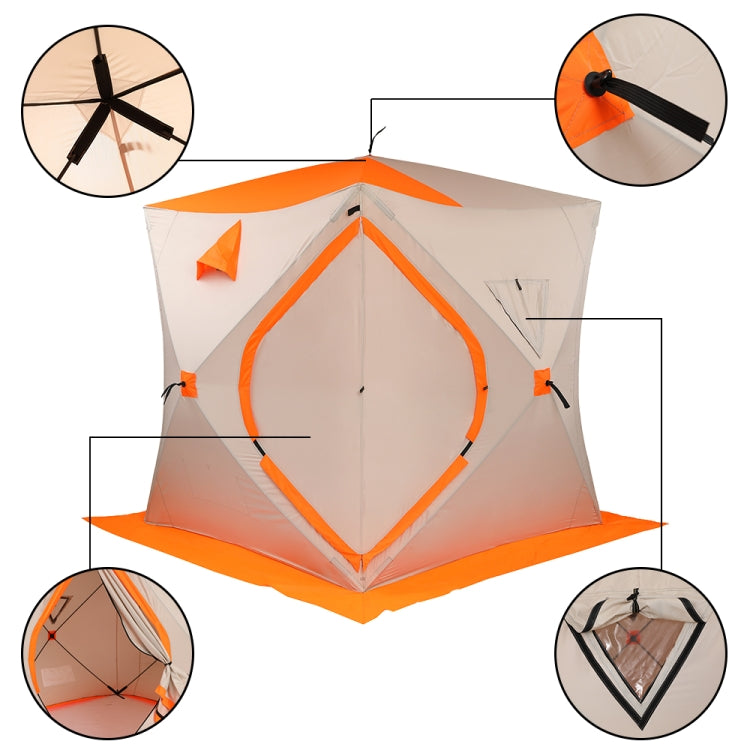 [US Warehouse] Cold Resistance Wind And Rain Protection Suitable For Outdoor Fishing Ice Fishing Tent, Size: 180x180x200cm