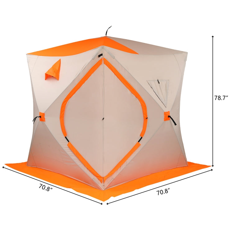 [US Warehouse] Cold Resistance Wind And Rain Protection Suitable For Outdoor Fishing Ice Fishing Tent, Size: 180x180x200cm