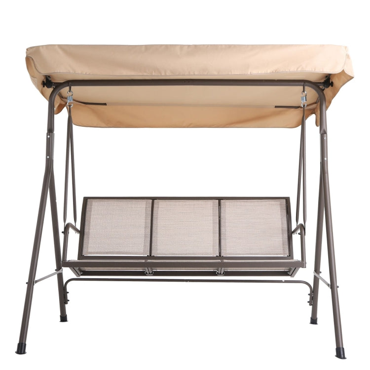[US Warehouse] 3 Person Outdoor Patio Swing Chairs with Awning
