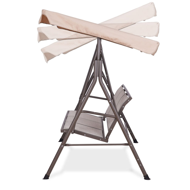[US Warehouse] 3 Person Outdoor Patio Swing Chairs with Awning