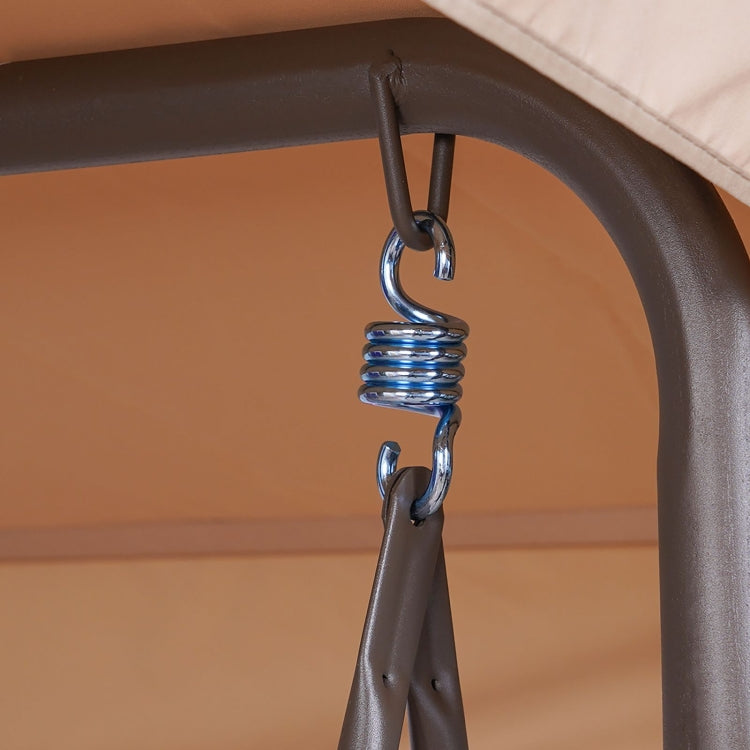 [US Warehouse] 3 Person Outdoor Patio Swing Chairs with Awning