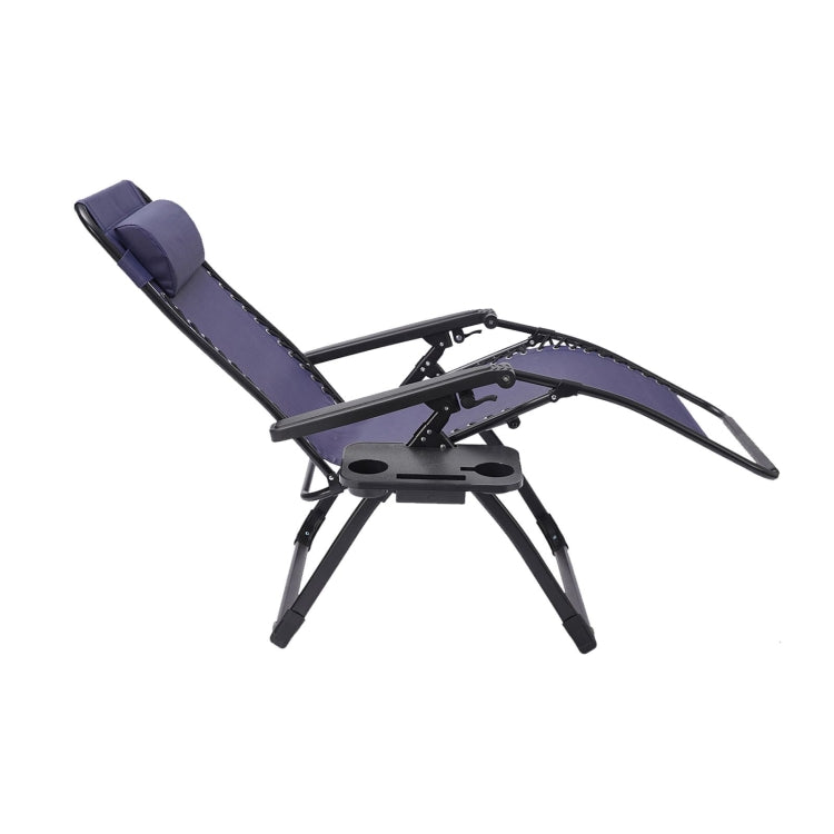 [US Warehouse] Outdoor Patio Folding Zero Gravity Lounge Chairs with Pillow & Cup Holder