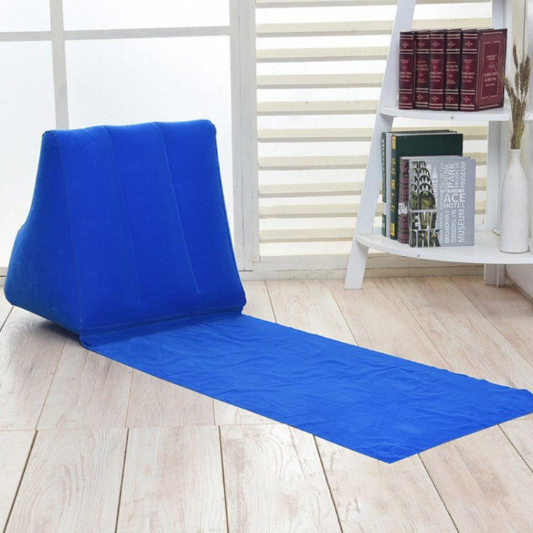 Outdoor Beach PVC Thick Flocked Beach Mat Inflatable Triangle Pad, Size:  150x38x46cm