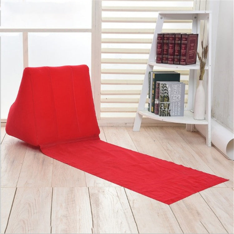 Outdoor Beach PVC Thick Flocked Beach Mat Inflatable Triangle Pad, Size:  150x38x46cm