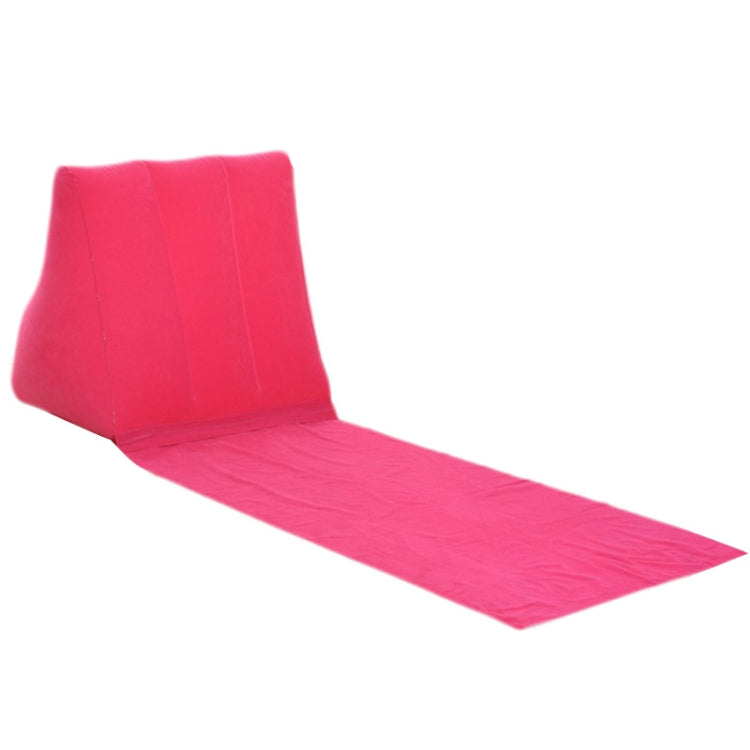 Outdoor Beach PVC Thick Flocked Beach Mat Inflatable Triangle Pad, Size:  150x38x46cm
