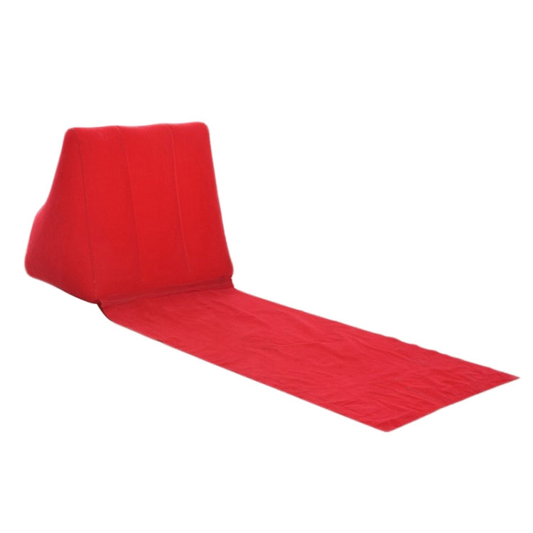 Outdoor Beach PVC Thick Flocked Beach Mat Inflatable Triangle Pad, Size:  150x38x46cm