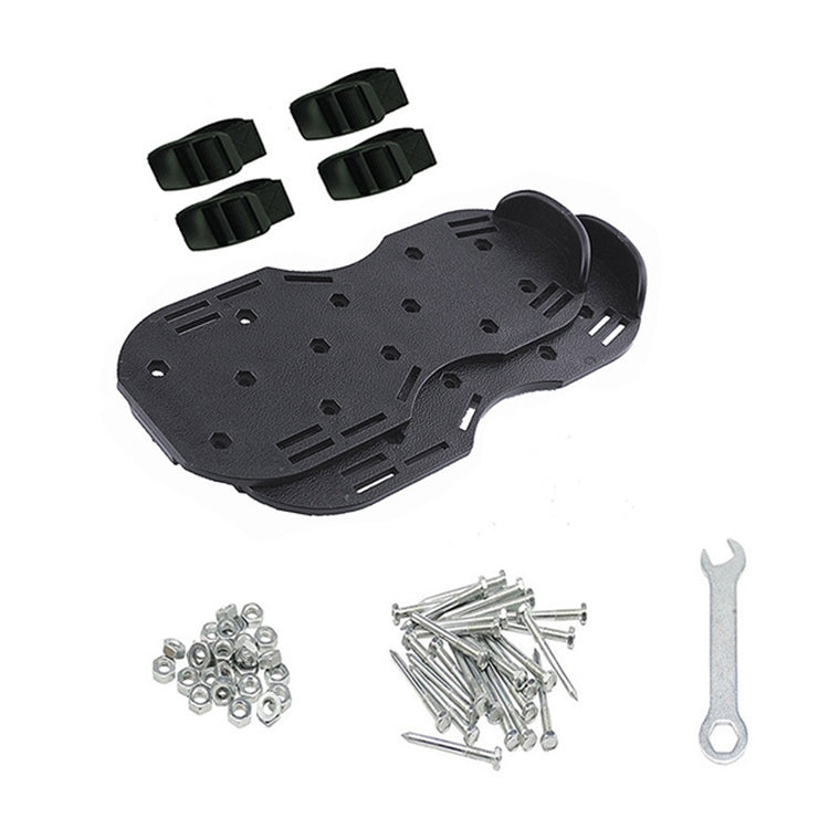 Garden Lawn Garden Tools Grass Ripper Spiked Shoes with 4 Plastic Buckles