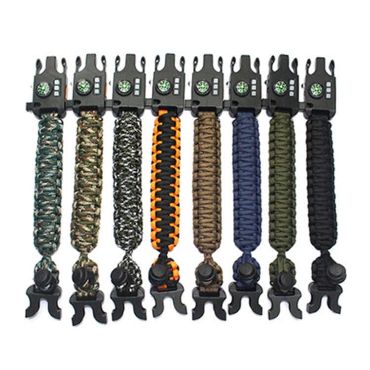 5PCS AK17 Multi-functional Nylon Braided Rechargeable Remote Infrared Ray Survival Bracelets