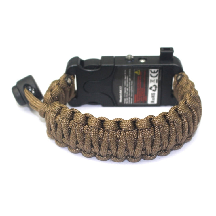 5PCS AK17 Multi-functional Nylon Braided Rechargeable Remote Infrared Ray Survival Bracelets