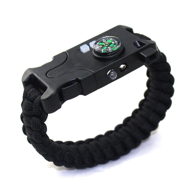 5PCS AK17 Multi-functional Nylon Braided Rechargeable LED Remote Infrared Ray Survival Bracelets