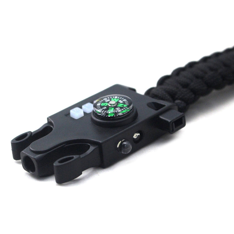 5PCS AK17 Multi-functional Nylon Braided Rechargeable LED Remote Infrared Ray Survival Bracelets