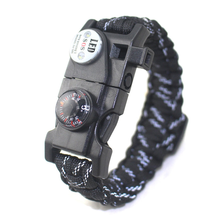 5PCS AK08 Multi-functional Nylon Braided SOS Fire Stone Survival Bracelets