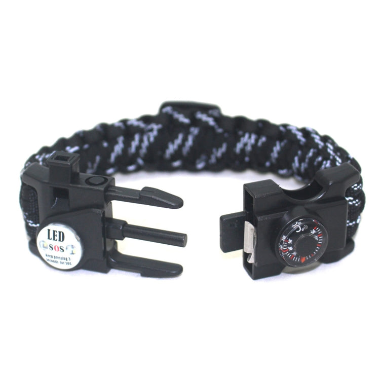5PCS AK08 Multi-functional Nylon Braided SOS Fire Stone Survival Bracelets