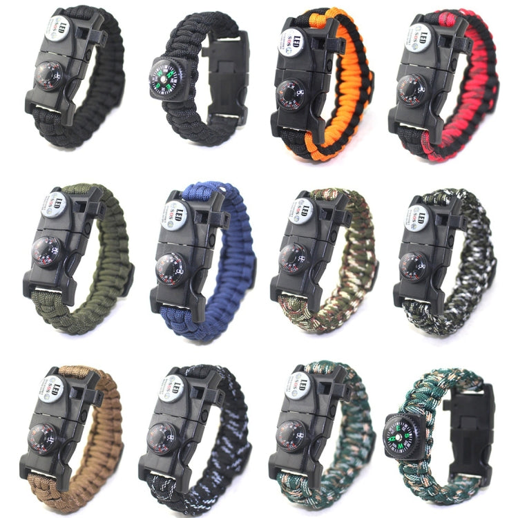 5PCS AK08 Multi-functional Nylon Braided SOS Fire Stone Survival Bracelets