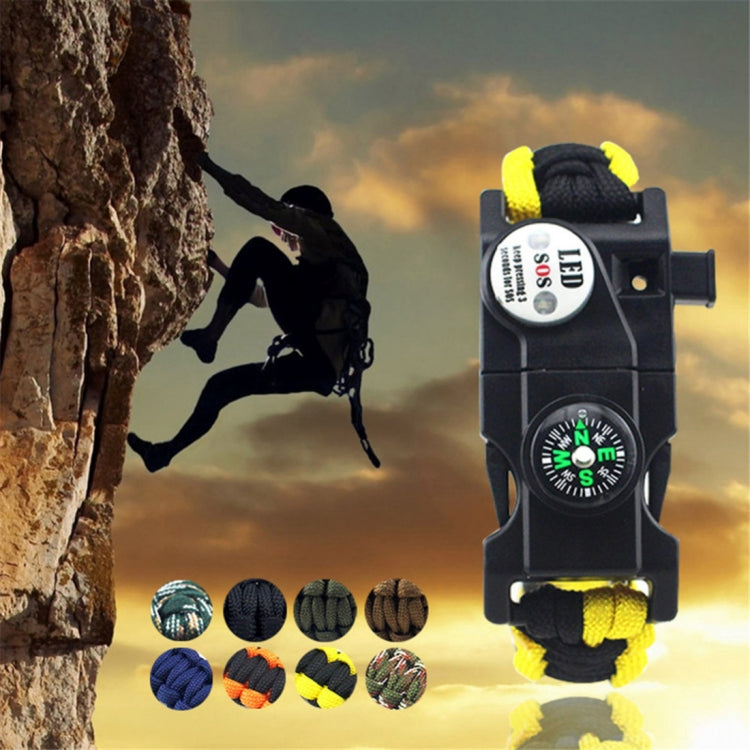 5PCS AK08 Multi-functional Nylon Braided SOS Fire Stone Survival Bracelets