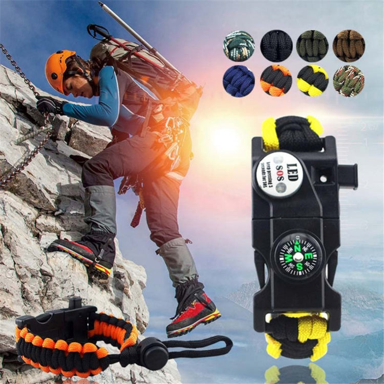 5PCS AK08 Multi-functional Nylon Braided SOS Fire Stone Survival Bracelets