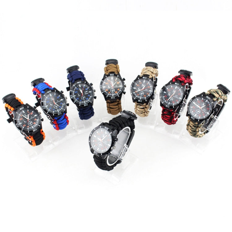 Outdoor Survival 16 in 1 Multi-functional Compass Fire Stone Mountaineering Watch