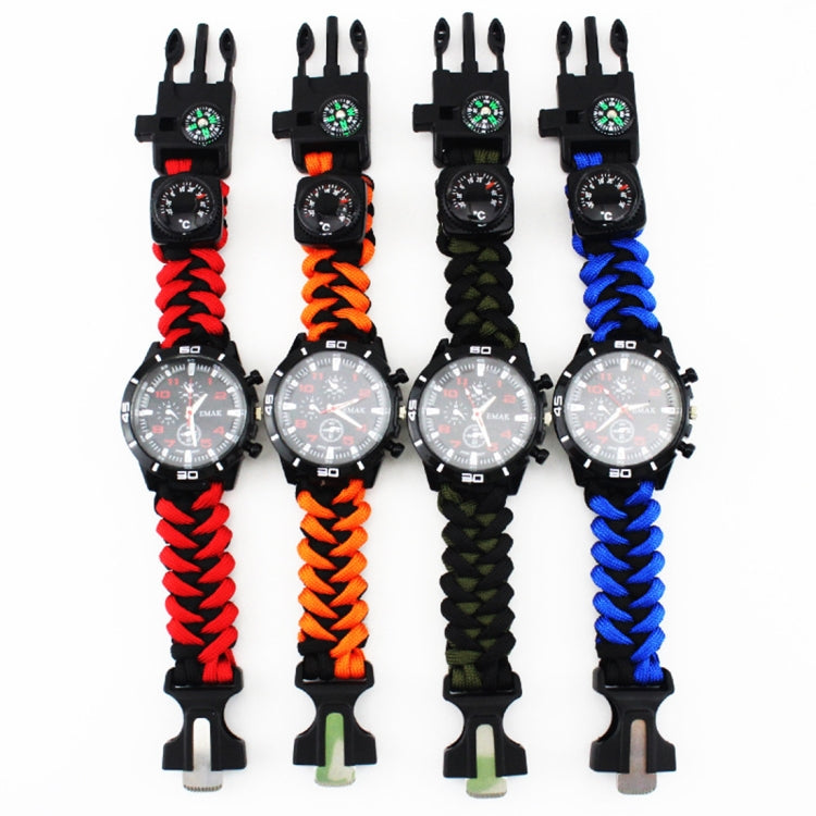 Outdoor Survival Multi-functional Compass Fire Stone Mountaineering Watch