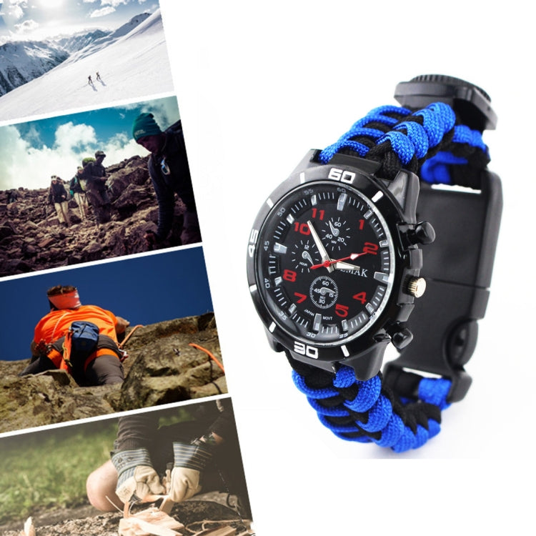 Outdoor Survival Multi-functional Compass Fire Stone Mountaineering Watch