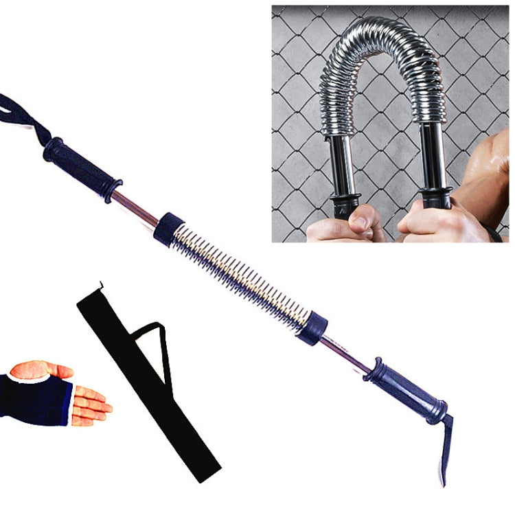 40kg Electroplating Spring Hand Grips Arm Strength Brawn Training Device + Hand Guard + Storage Bag Set (White)