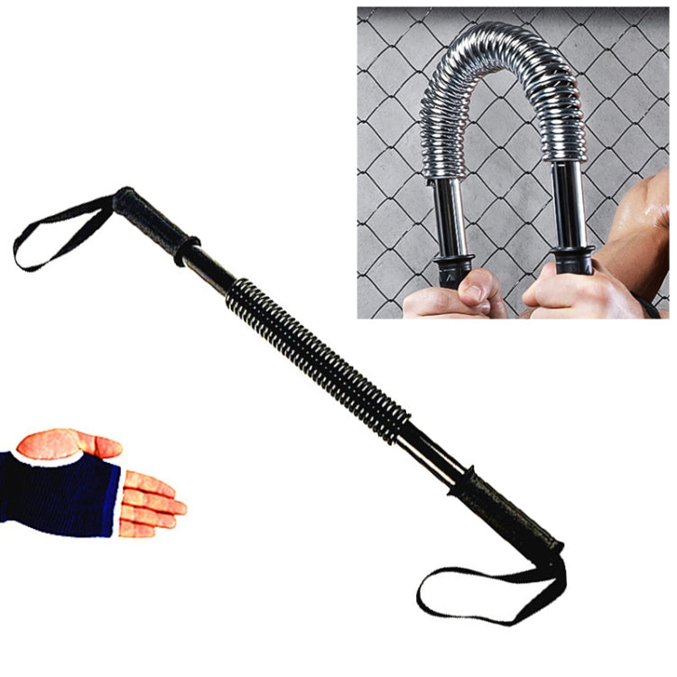 40kg Spring Hand Grips Arm Strength Brawn Training Device + Hand Guard Set (Black)