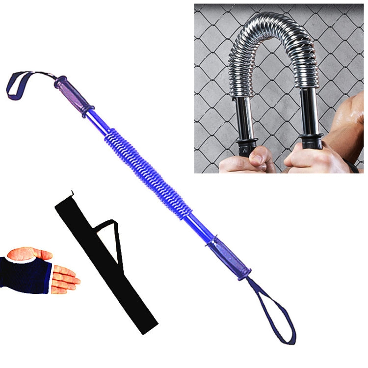 20kg Spring Hand Grips Arm Strength Brawn Training Device + Hand Guard + Storage Bag Set (Blue)