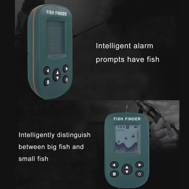 YDH-01 200KHz Sonar Sensor 0.7-100m Depth Wired Sounder Alarm Fish Finder with LCD Display