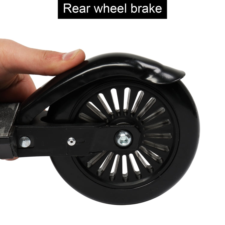 [US Warehouse] 3 Height Adjustable Easy Folding Scooter for Teens, Size: 65.02x29.21x80.01cm