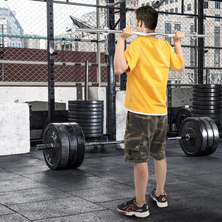[US Warehouse] Home Gym Fitness Strength Training Dumbbell Bar, Size: 47 inch