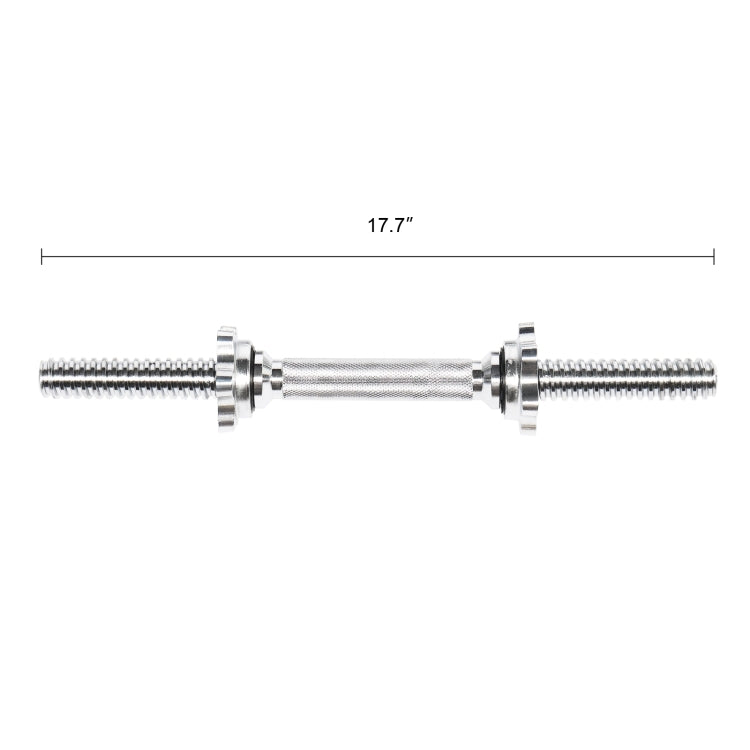 [US Warehouse] 2 PCS Home Gym Fitness Strength Training Dumbbell Bar, Size: 17.7 inch