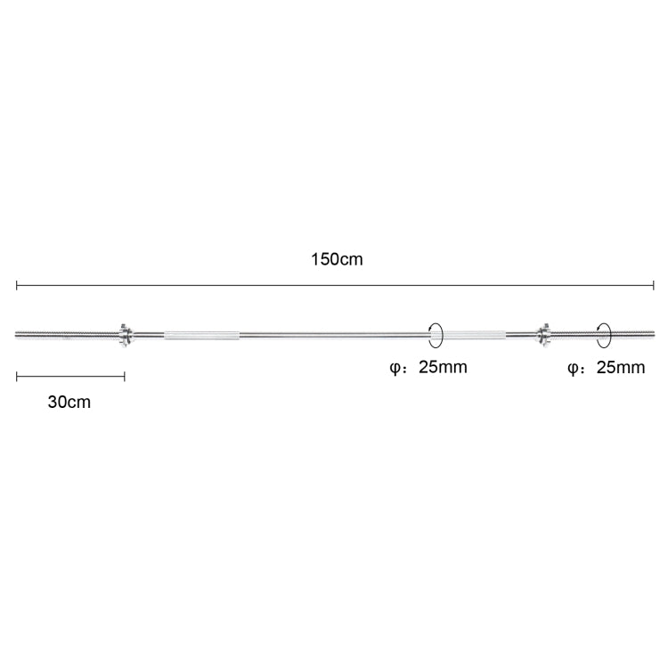 [US Warehouse] Home Gym Fitness Strength Training Dumbbell Bar, Size: 60 inch