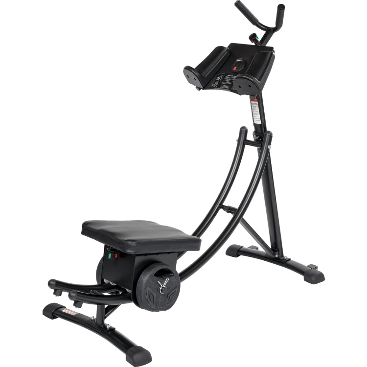 [US Warehouse] Indoor Lazy Abdomen Machine with Adjustable Seat & Digital Counter & Weight Block, Bearable Weight: 400lbs (Black)