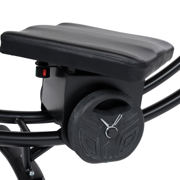 [US Warehouse] Indoor Lazy Abdomen Machine with Adjustable Seat & Digital Counter & Weight Block, Bearable Weight: 400lbs (Black)
