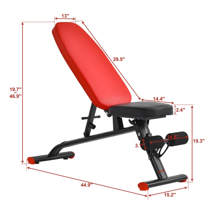 [US Warehouse] Household 6-speed Adjustable Multifunctional Sit-up Bench Abdominal Muscle Training Stool