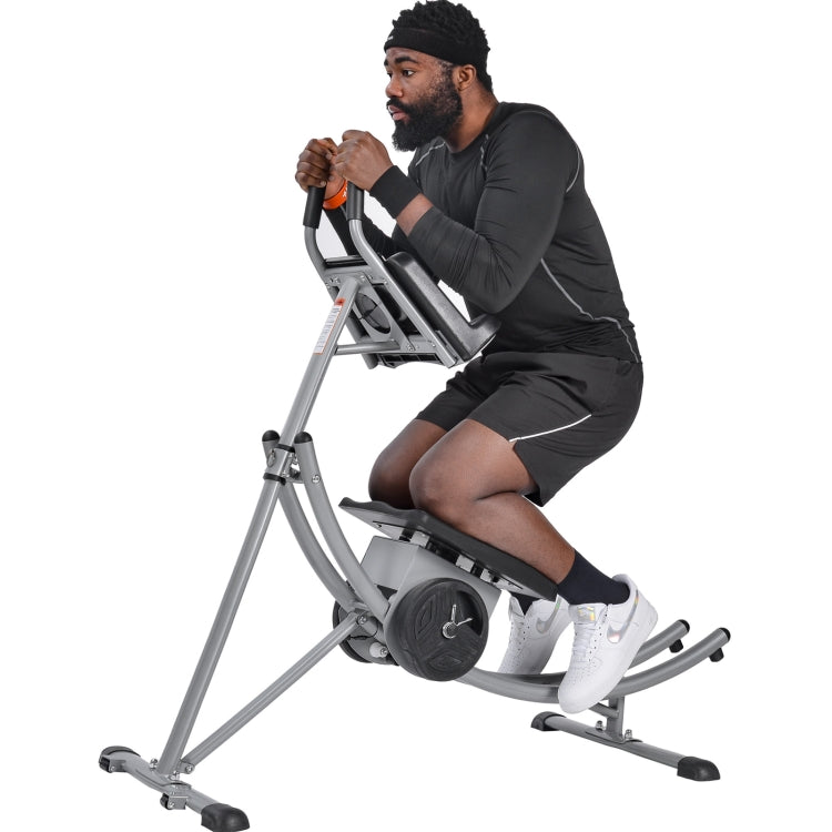 [US Warehouse] Indoor Lazy Abdomen Machine with Adjustable Seat & Digital Counter & Weight Block, Bearable Weight: 350lbs